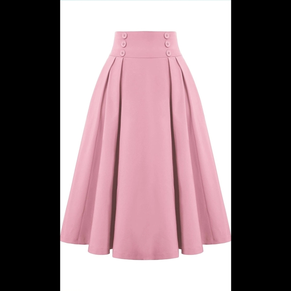 High waist skirt with pockets!!